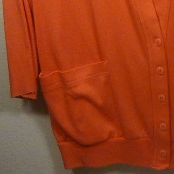 White Stag Orange Midsleeve  Cardigan Size: XL-XXL - Picture 5 of 10